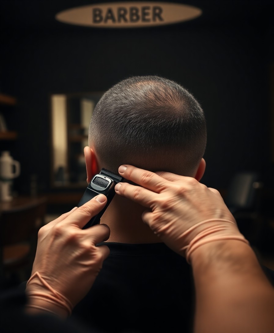 Fade pulito: Sfumatura alta con rifinitura a rasoio